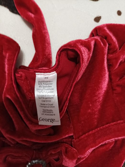 Rochiță catifea marca George măsura 98