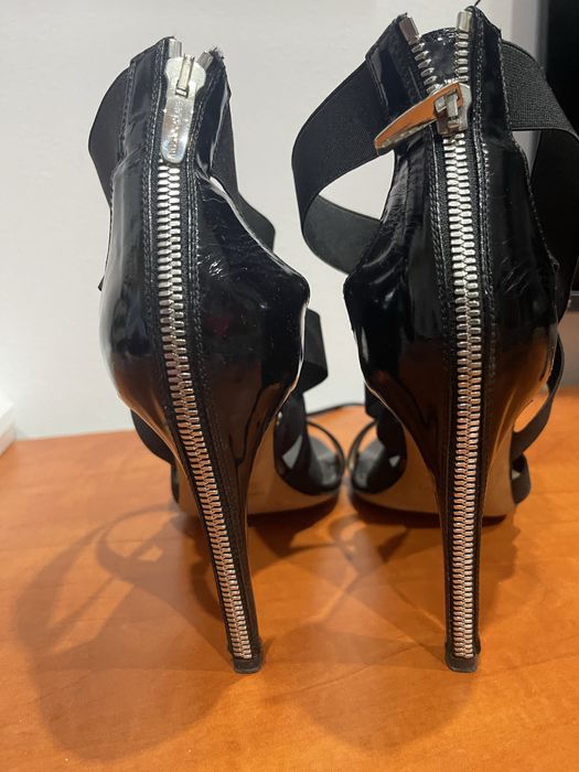 Sandale negre Sergio Rossi