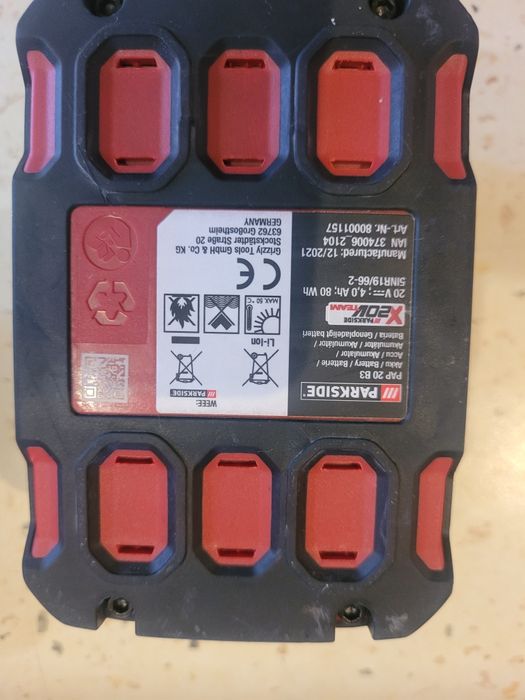 Батерии Parkside 20 волта 4 и 8 амперчаса