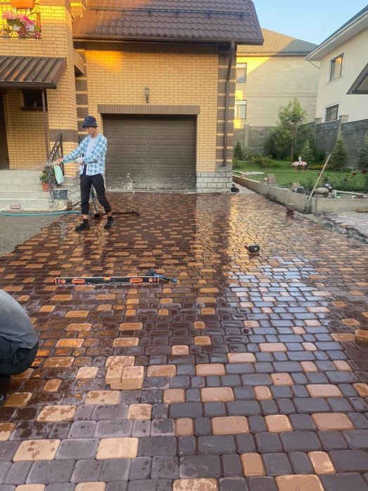 Укладка брусчатки