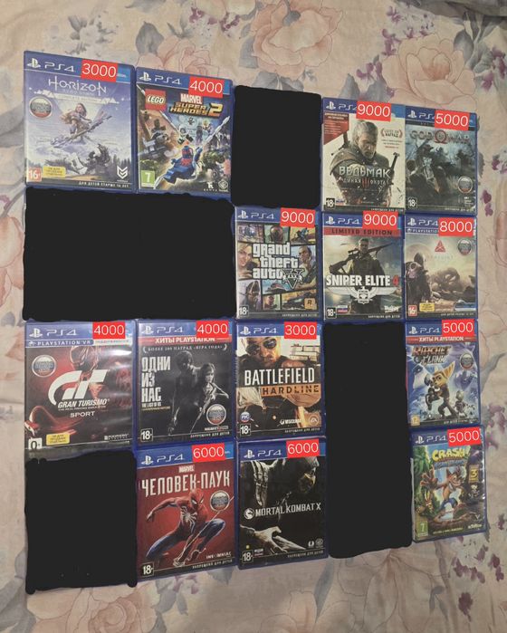 Диски для ps4 в отличном состоянии.