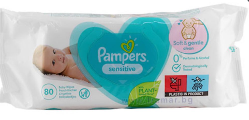 Мокри кърпички Pampers Sensitive