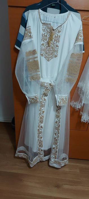 Rochie mireasă cu cămașa mire+ pantofi