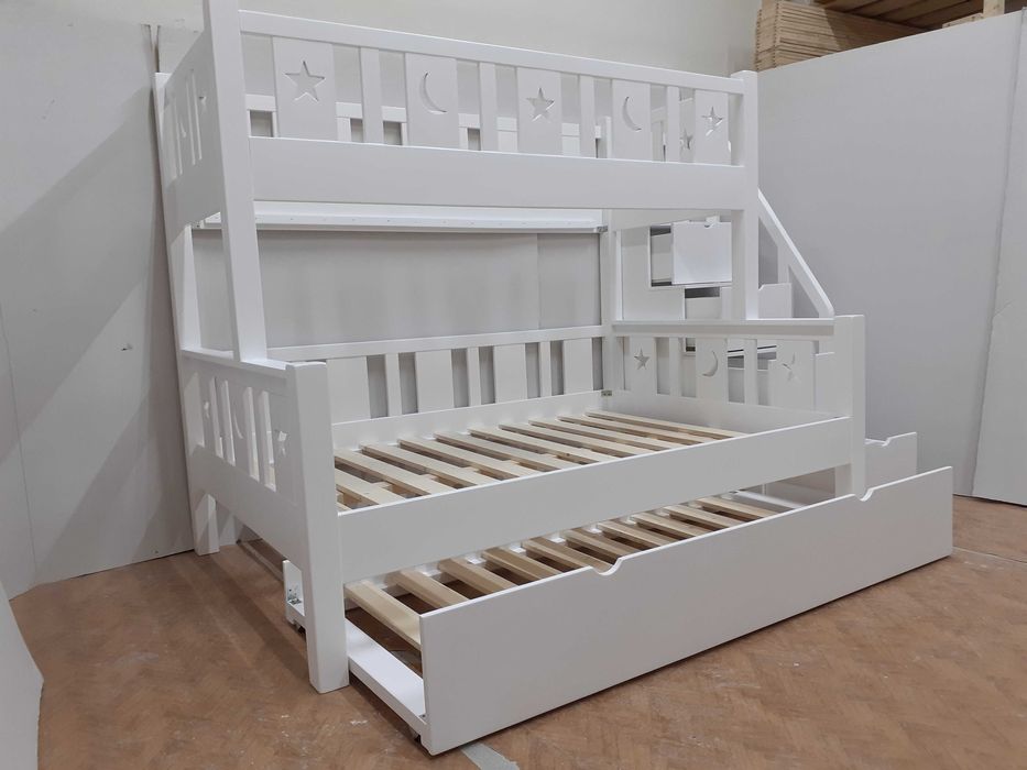 TRANSPORT GRATUIT.Pat etajat din lemn masiv.Cod 3519