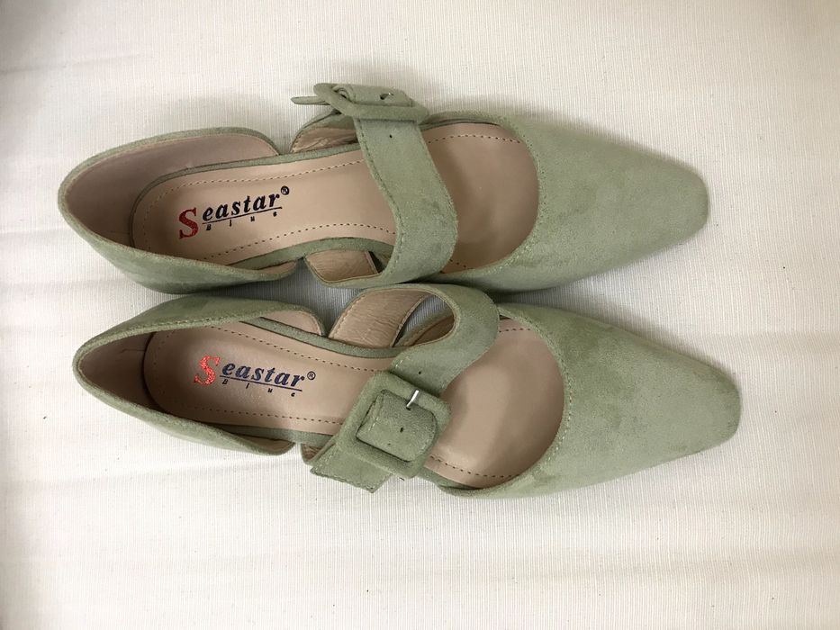 Pantofi Marco Tozzi noi, culoare fistic