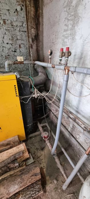 Cazan pe lemne Junkers 25 kW COMPLET + boiler, functional