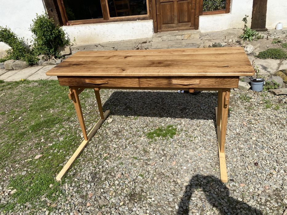 Birou demontabil din stejar.