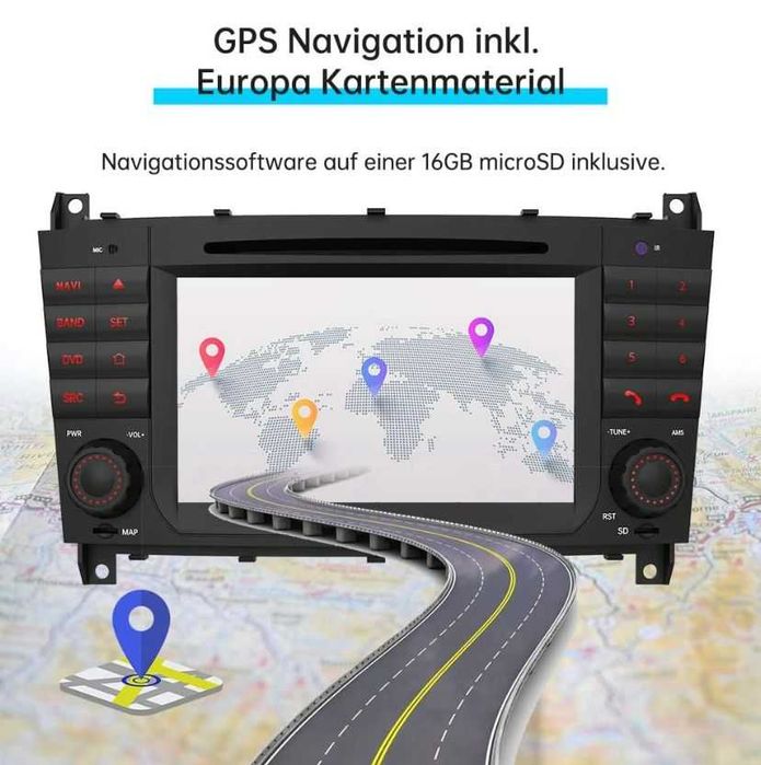 Navigatie Mercedes C Class W203 DVD + Camera Marsarier
