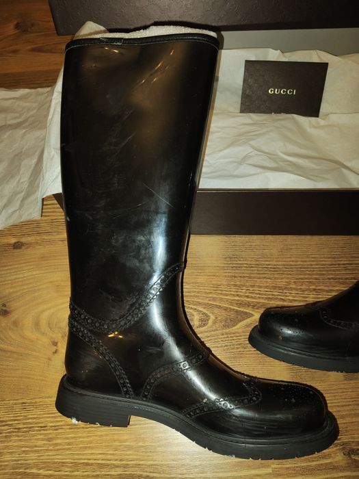 Cizme cauciuc Gucci ideale pentru ploaie și zăpadă