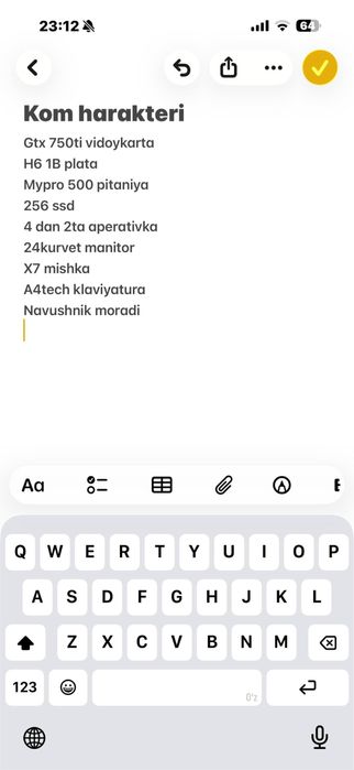 kompeterlar sotiladi shu kurnishi