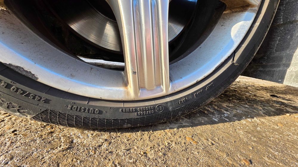 Jante Originale Mercedes 18" + Anvelope Iarnă (E-Class, C-Class)