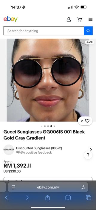 Очила Gucci  GG0061S