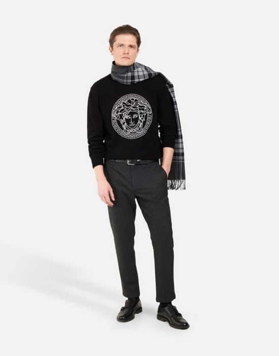 VERSACE оригинален памучен пуловер XXL