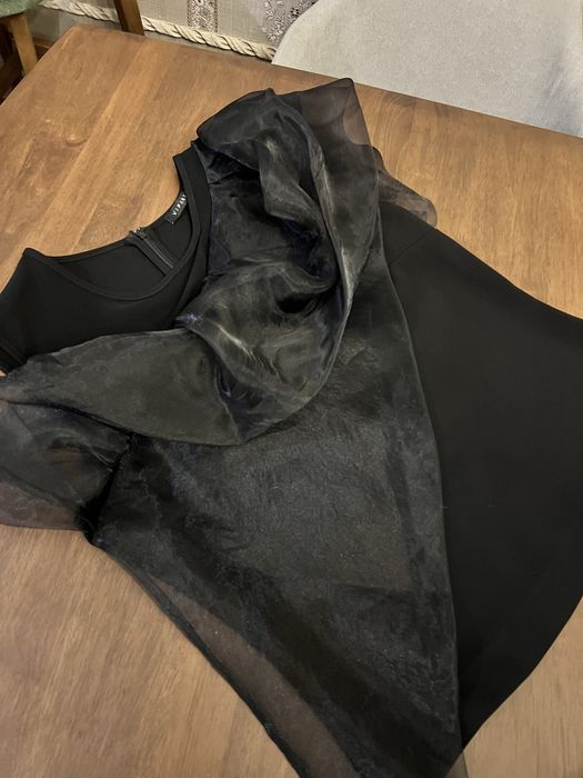 Чёрный костюм: топ+брюки