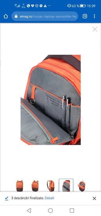 Vand Rucsac Samsonite Office Laptop ( Geanta ghiozdan Scoala lamonza )