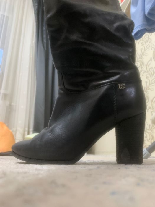 Сапоги кожаные Baskoni