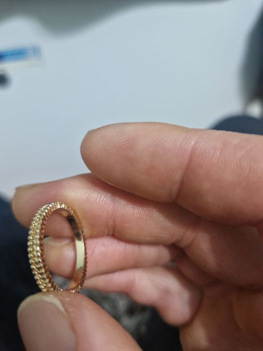 Verighetă placat cu aur de 18