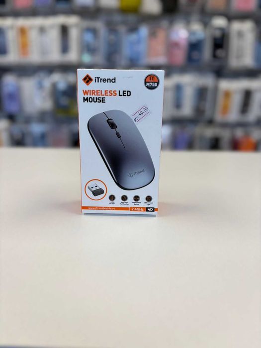 Mouse wireless led,cu acumulator reincarcabil – plug & play