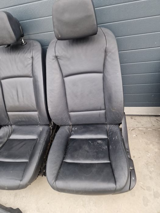 Scaune bancheta interior piele neagră bmw f10 fara incalzire
