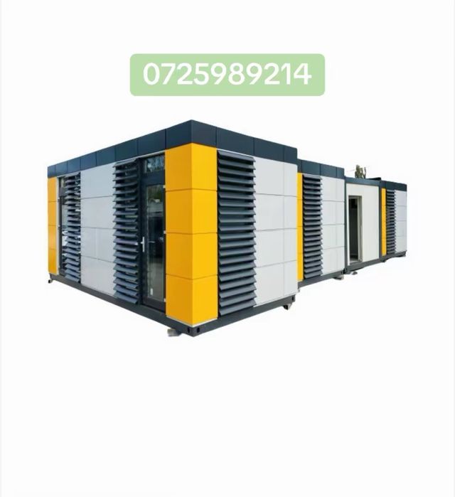 Container modular imbracat in alucbond birou pentru omv mol mall