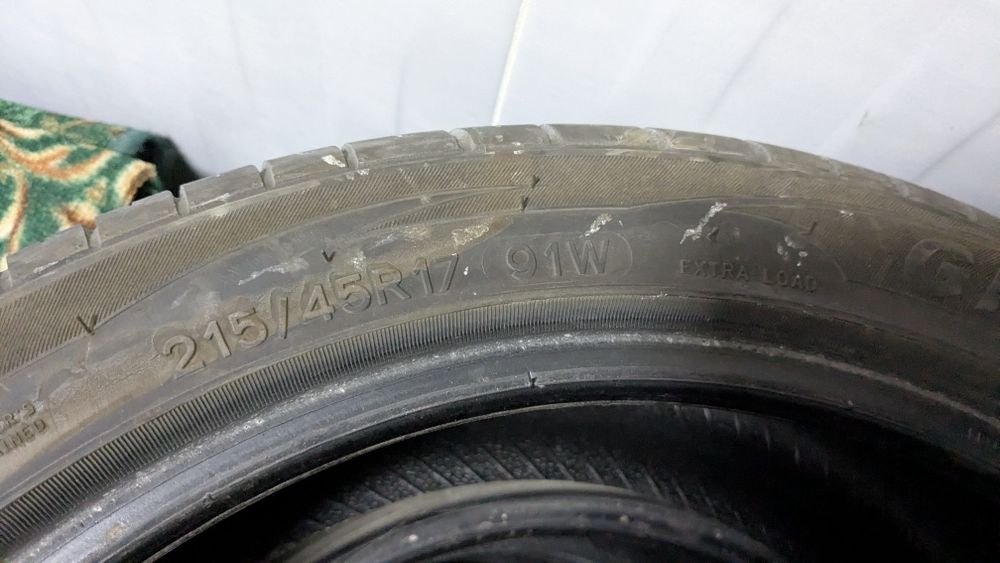 Шины колеса 215/45/17