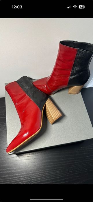 Botine piele naturala, marimea 36