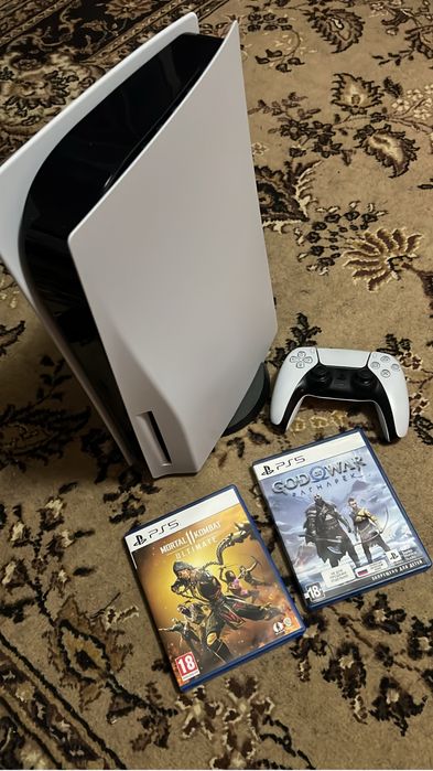 Playstation 5 джостик и 2 игры