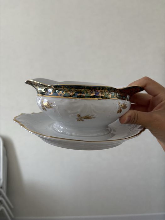 Чешская посуда блюдница и соусница