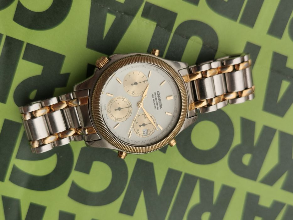 Ceas Carerra vintage mecanism rar swiss