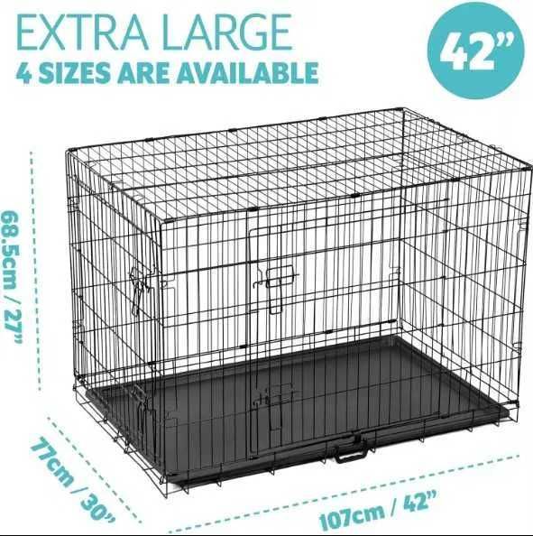Cusca pentru caini de 42" 107 cm (L)x77 cm (L)x68,5 cm (Î) Resigilat