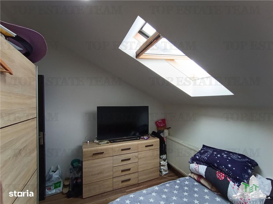 Apartament cochet si utilat complet cu 2 camere, 35mp utili la mansard