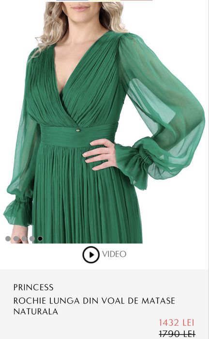 Vand rochie de seara marimea 38, achizitionata de la YOKKO