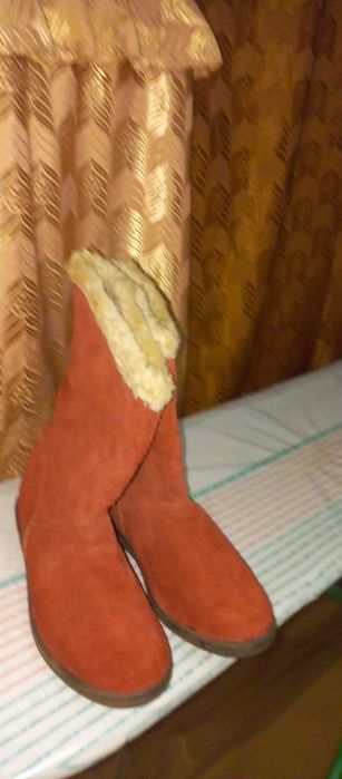 Сапоги - угги, замшевые, польские размер 37