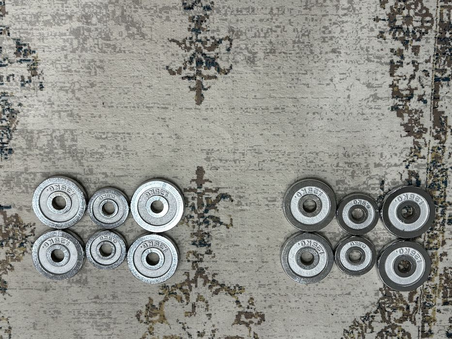 Gantel va shtanga (2in1) set - 15 kg, deyarli yangi