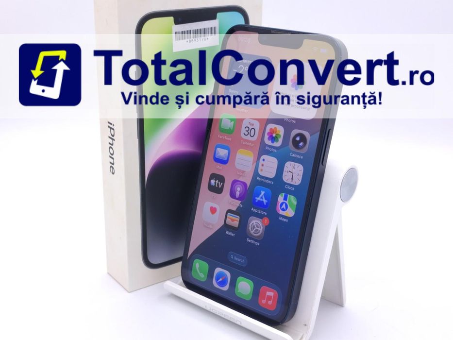 Apple iPhone 14 128GB Midnight 6GB Single, Garantie 24 luni | #D88951