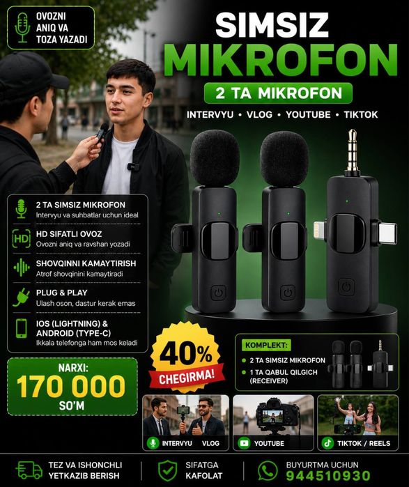 Mikrafon blogerlar uchun