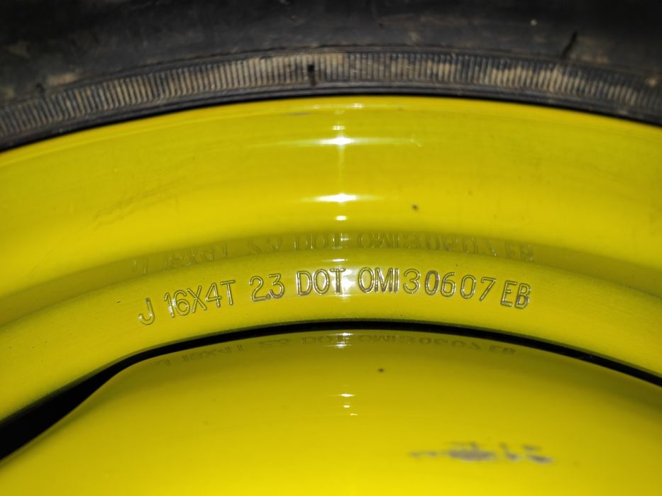 Roata rezerva slim pe 16",  PCD 4 x 114.3