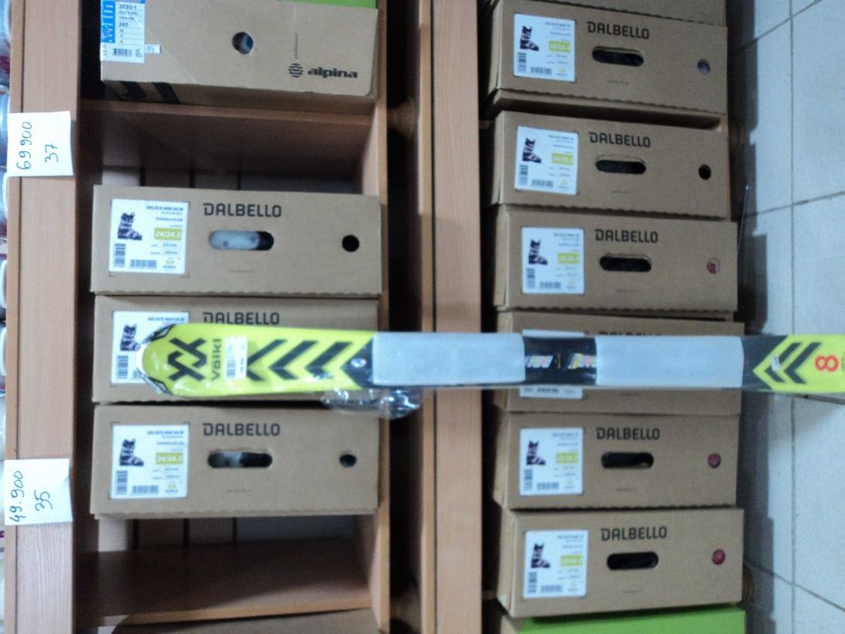 Новые детские лыжи VOLKL м-ль RACETIGER 100 см с кр-ми MARKER Jr4.5GW