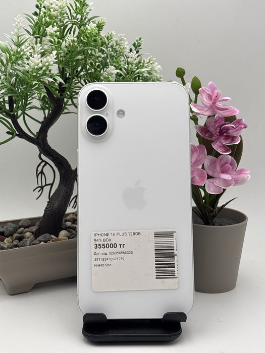 Iphone 16 plus   128/94%.     Айфон 16 плюс.   128/94%