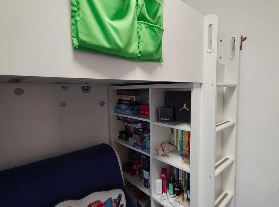 Mobilier copii IKEA (pat supraetajat + Saltea Dormeo + Dulap + bancuta