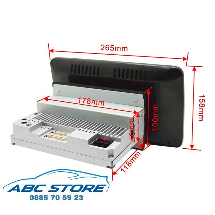 Мултимедия 10.1″ инча Android 10  GPS WiFi 360° 1 DIN MP5