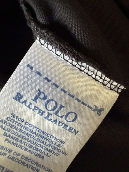 Tricou negru Polo Ralph Lauren, din bumbac 100%, logo brodat pe partea din fata, nou fara eticheta, masura M