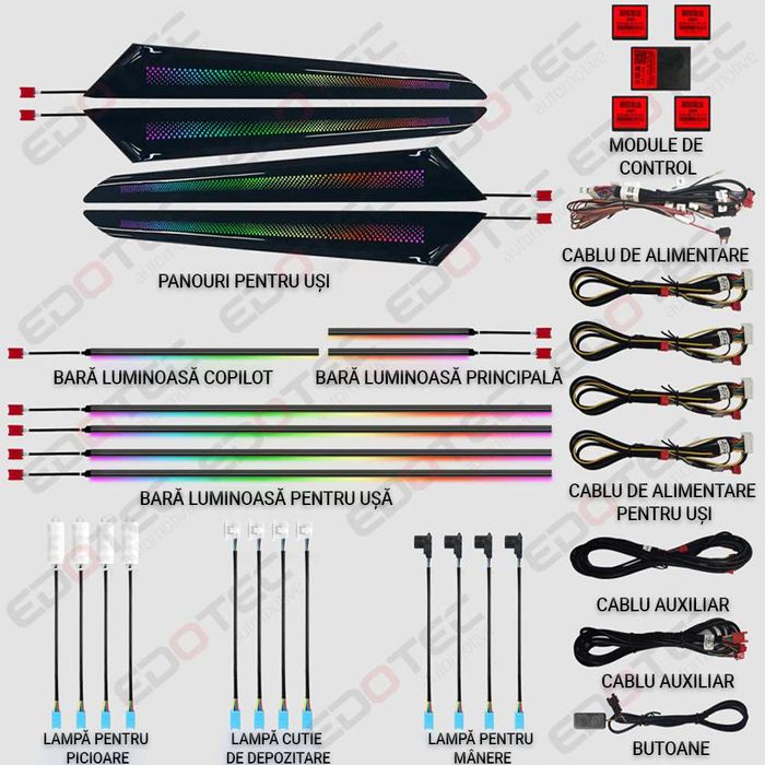 Lumini ambientale LED dedicate MASERATI