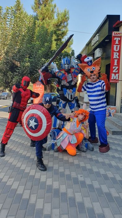 Организация детских праздников, различные герои, аниматоры.