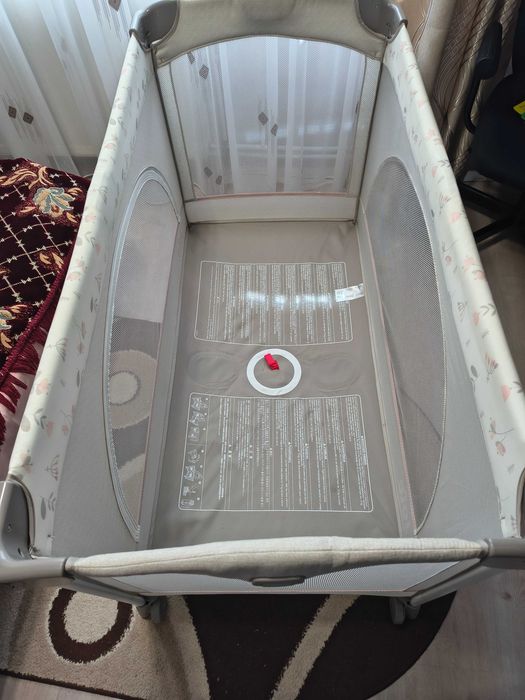 Patut de voiaj Joie + saltea cocos + saltea pliabila de calatorie