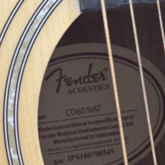 Fender cd60 гитара акустическая