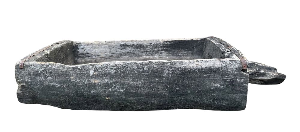 Covata imensa taraneasca lemn plop barduita manual