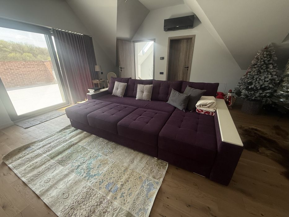 Canapea extensibila cu coltar