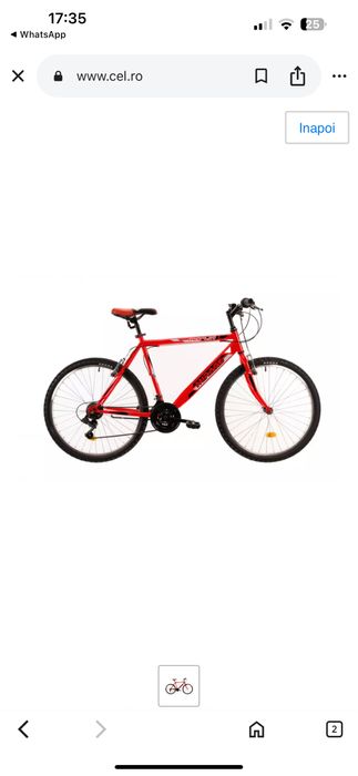 Bicicleta noua rosie