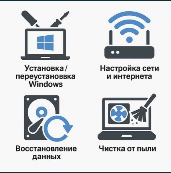 Установка Windows  Актобе с выездом
